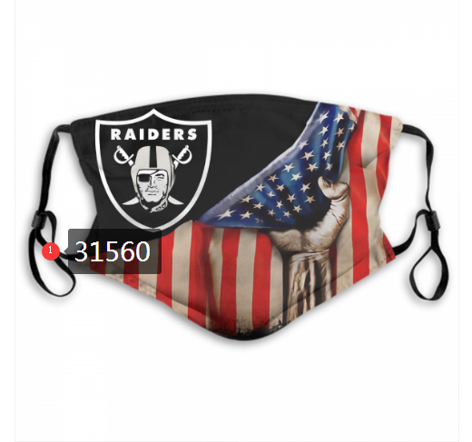 NFL 2020 Oakland Raiders #26 Dust mask with filter